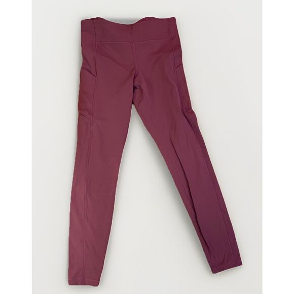 Womens Lululemon Full On Luxtreme 28" Moss Rose Pink Speed Up Tight-10 - Picture 5 of 8